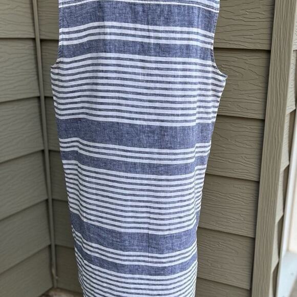 Beach lunch lounge collection stripe dress women's XL - Picture 5 of 10